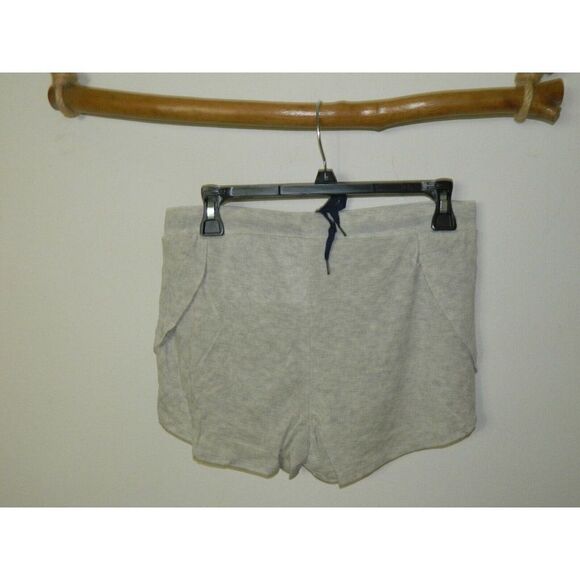 Psycho Bunny Shorts Gray Drawstring Lounge Sleep Blue Logo Scalloped Shorts - Picture 6 of 6